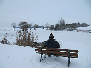 Ferienhof Zinkel - Weiher im Winter